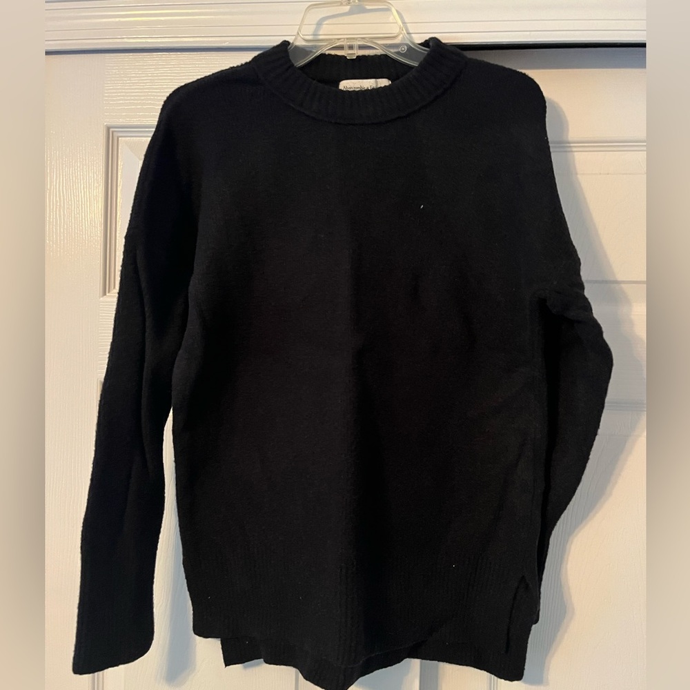 Abercrombie & Fitch Black Crew Neck Sweater